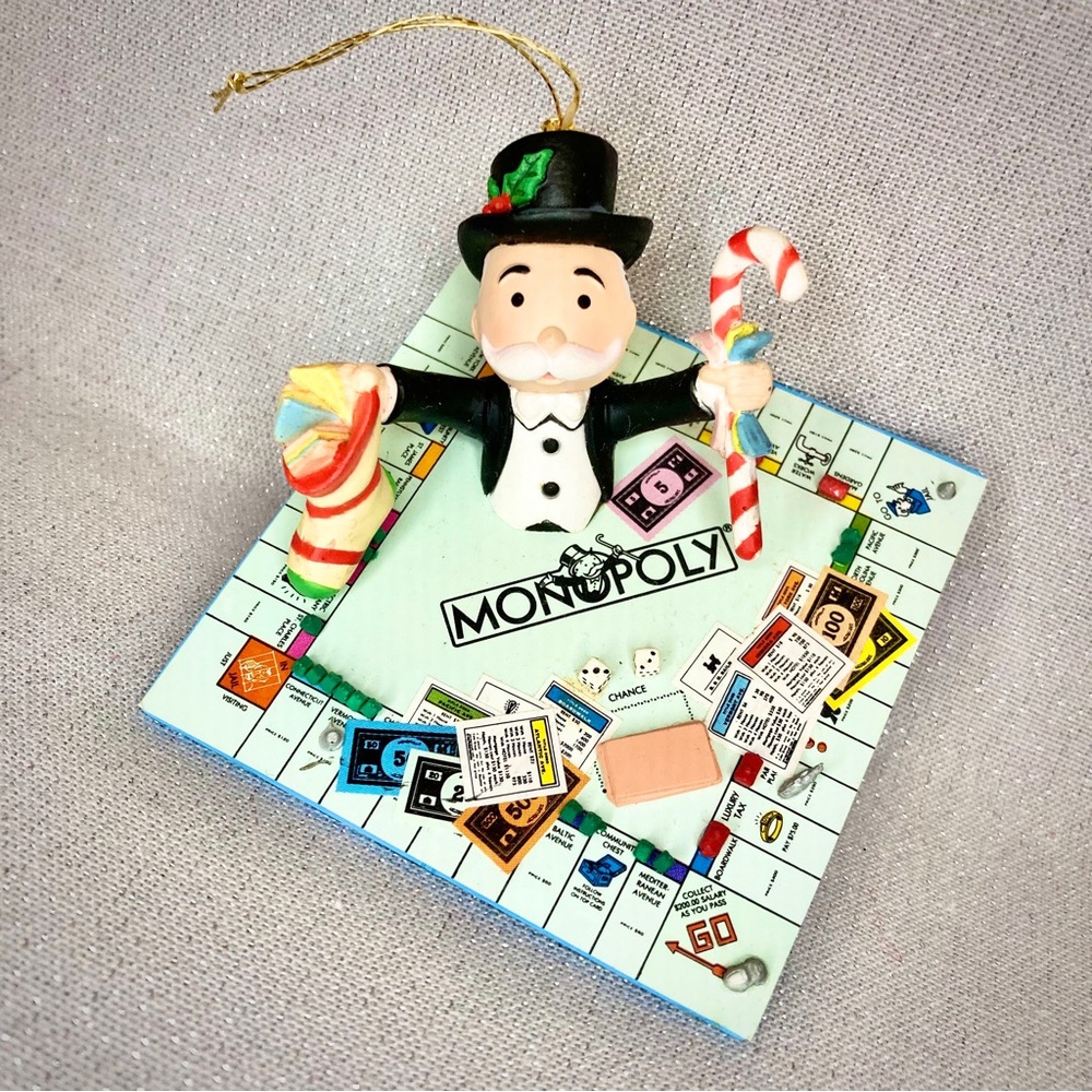🎄Vtg ‘92 Monopoly Ornament Enesco “Treasury of Christmas” Collection